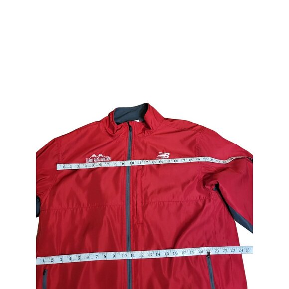 New Balance Aviation Jacket Men Sz L Red Tango‎ Papa Insulated Outdoors Running - Picture 4 of 7